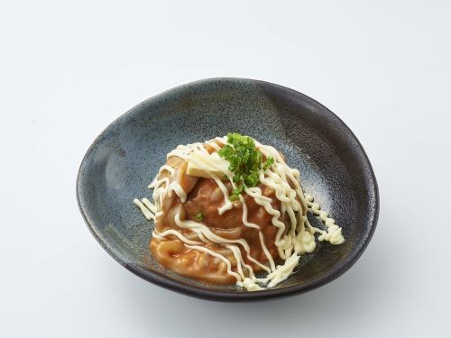 Potato, salted squid, mayonnaise, and butter