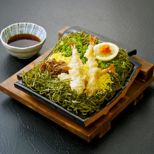 Shrimp tempura and soba noodles