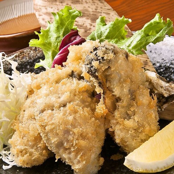A must-try dish! Our specialty fried Hokkaido oysters!