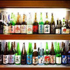 일본 술의 구색에도 자신이 있습니다! 음료 무제한의 퀄리티에 빠지는 ~는 구애됩니다!