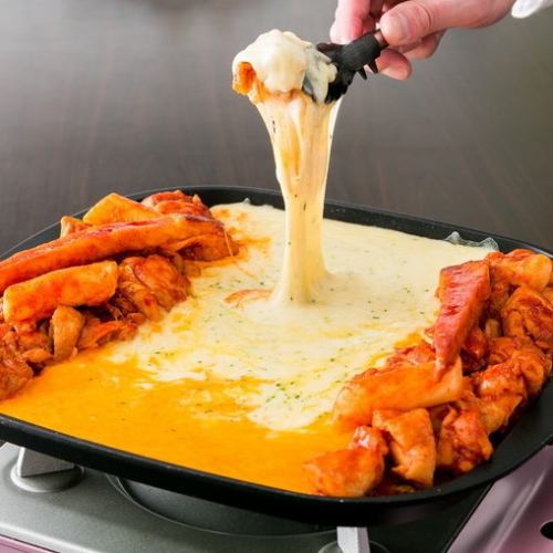 All-you-can-eat cheese dak galbi