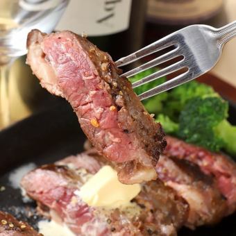 【3H飲み食べ放題付】肉盛り＆和牛ステーキ＆ピザ全10品『年末スペシャル』コース～5,000円！