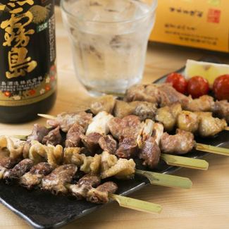 焼き鳥の盛り合わせ