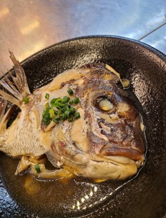 真鯛かぶとの塩焼き