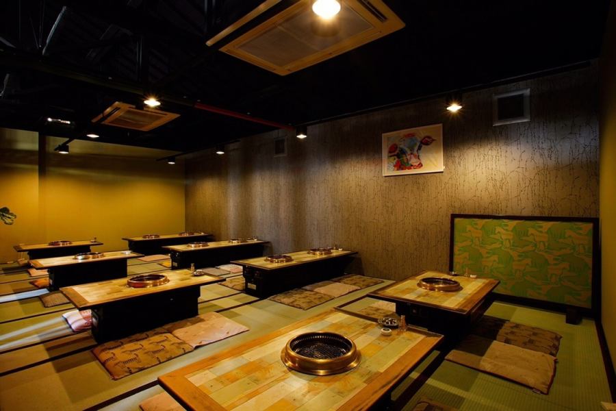 The spacious seating area is perfect for group banquets, so please enjoy the barbecue party such as the BBQ party course.