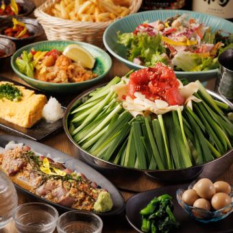 2.5-hour all-you-can-drink included, choice of hot pot, "Genji Course" (8 dishes total) <¥5,500 ⇒ ¥4,500> (2-hour limit on Fridays, the day before holidays, and December)