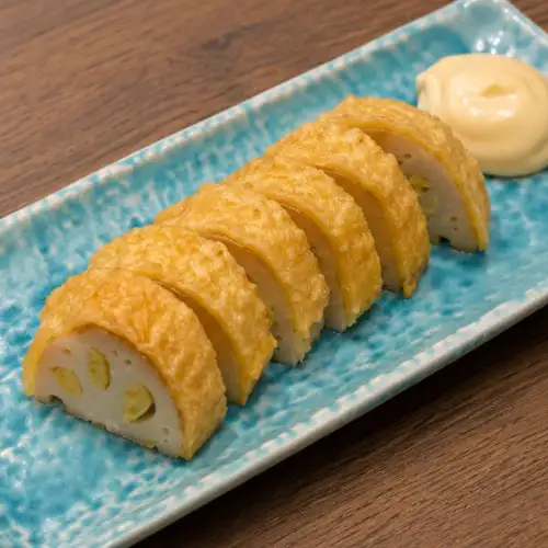 Karashi Renkon (mustard-filled lotus root)