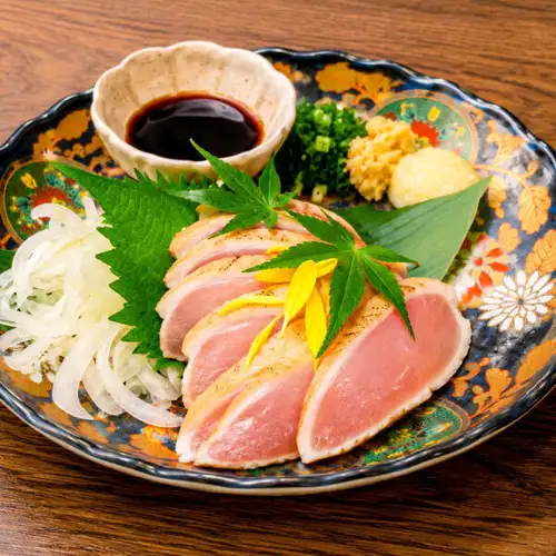 Free-range chicken breast tataki