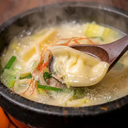 Pork bone broth dumplings