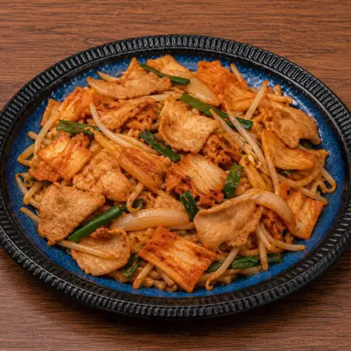 Fried pig kimchi