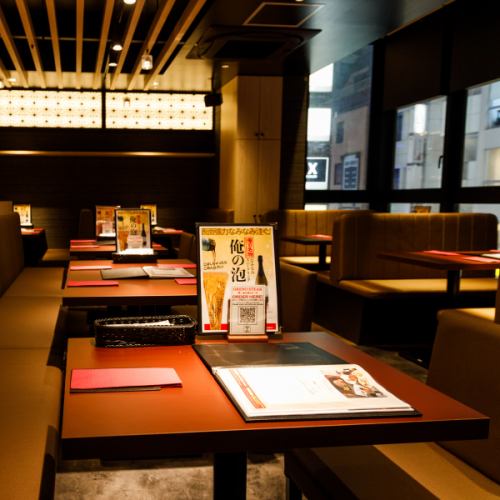 渋谷センター街を抜けた先にある「俺の炭火焼ステーキ 渋谷」では黒毛和牛一頭買いしております!最高峰国産A5ランクの和牛を使ったステーキをぜひご堪能ください!!【渋谷 センター街 俺の 和牛 黒毛和牛 ステーキ ハンバーグ 松阪牛 炭火 宴会 女子会 忘新年会 飲み会 飲み放題 ランチ】