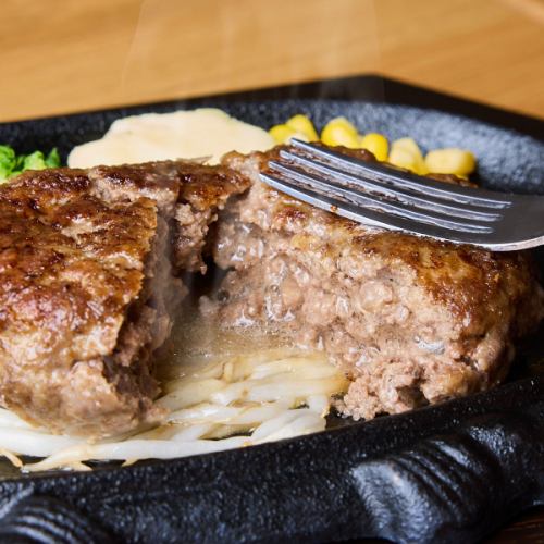つなぎ不使用のハンバーグ