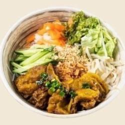 Grilled pork bun / Deep fried spring roll bun each