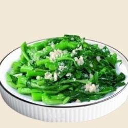 Stir-fried Komatsuna with Garlic / Stir-fried Water Spinach with Garlic