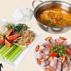 White fish hot pot / White fish hot pot with pickled mustard greens each