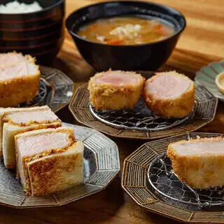 4,420円(税込)銘柄豚『林SPFポーク』・厳選した豚肉を楽しめる〈とんかつ食べ比べコース〉