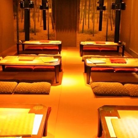 新しく増築した2階席。千葉寺周辺でご宴会をお探しのお客様にぴったりの場所!!靴を脱いでゆっくりおくつろぎ頂けます。