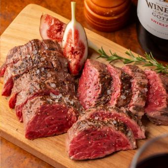 道産牛等5種類のステーキ＆フォンデュ食べ放題含7品+50種のワインビュッフェもOK♪2H飲放3880円