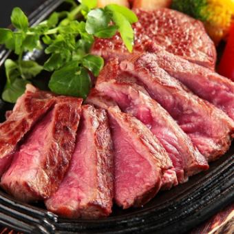 【无限畅饮】2小时无限畅饮+牛排无限畅饮，共6道菜，4000日元 ※周五不营业【最适合参加忘年会】