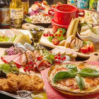 [68 Dishes - All-You-Can-Eat & Drink] Popular Hokkaido specialties like Zangi (fried chicken) combined with Italian cuisine - 68 dishes in total, all-you-can-eat and drink!