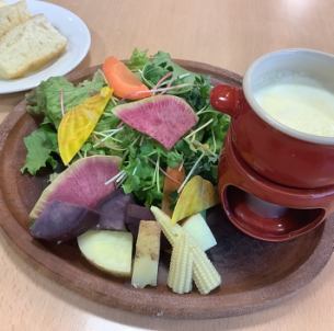 Selectable main buffet plan: Cheese fondue