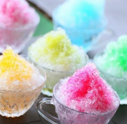 All-you-can-eat shaved ice when ordering from the buffet