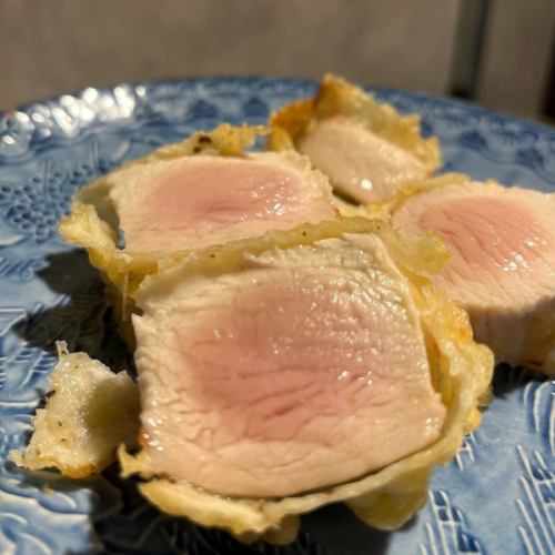 Salt-grilled loin of Satsuma Extreme Chicken Omazakura