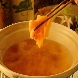 2H飲放付【鶏しゃぶしゃぶと鶏刺しコース】5500円(税込)8名様以上限定⇒掘りごたつ座敷貸切！