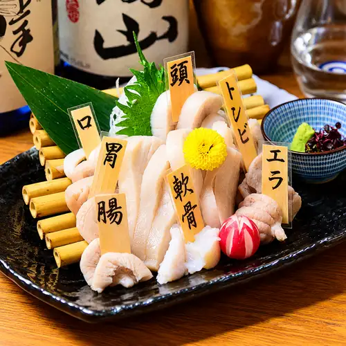 章魚頭刺身與稀有部位