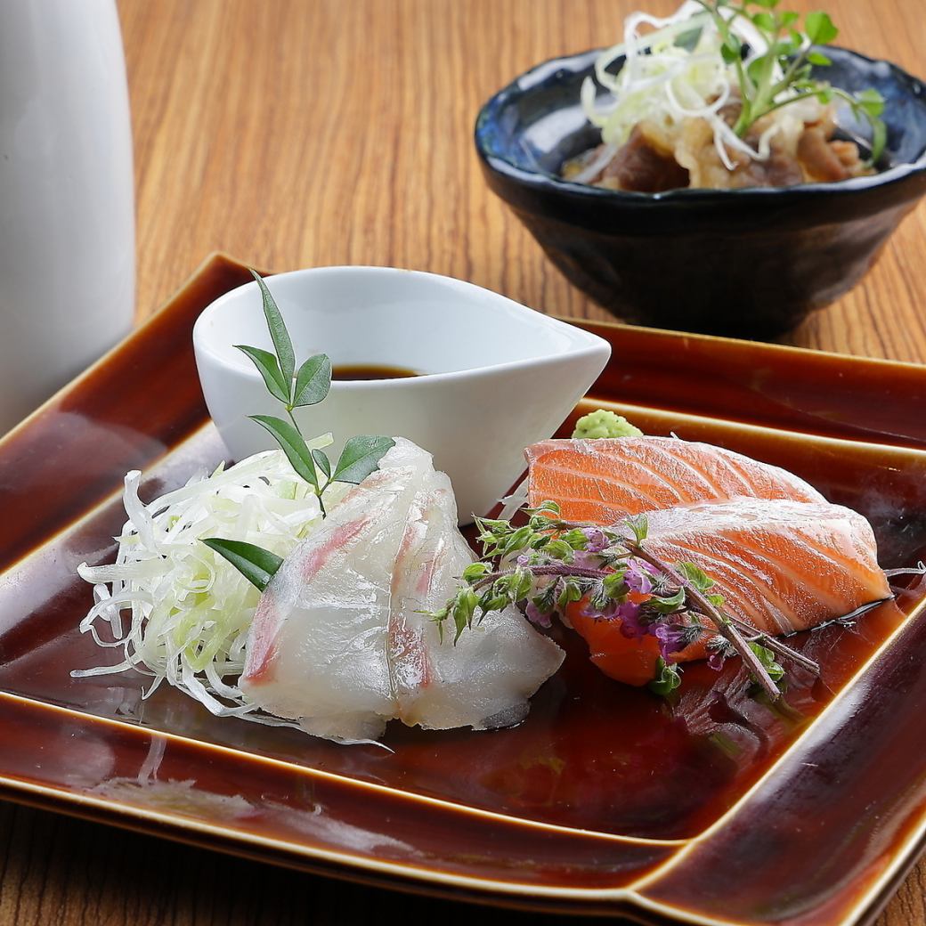 《3 hours of all-you-can-drink x 7 dishes》 Fresh fish sashimi and exquisite dishes! [Yuzuki course] 3,300 yen★
