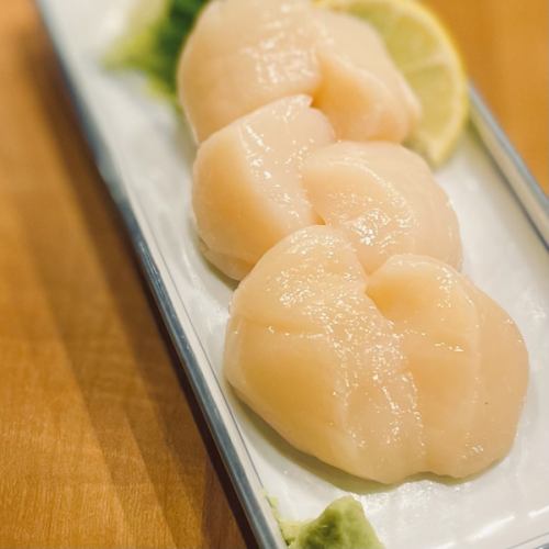 網走産　帆立刺