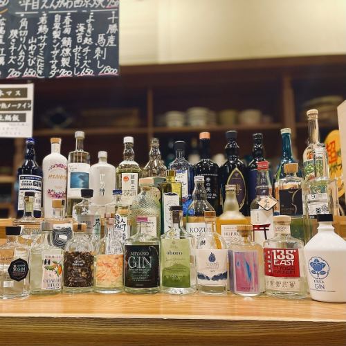 和食に合う様々なクラフトジン！飲み放題でも◎