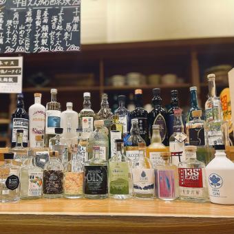 《口福の幸福な飲み放題》生ビール・日本酒・クラフトジン全種類120分飲み放題3500円（税込）