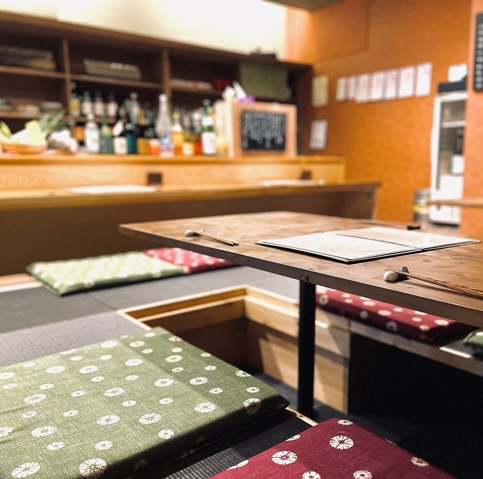 厳選食材を使用。雰囲気のある和空間でお食事をお愉しみ下さい。