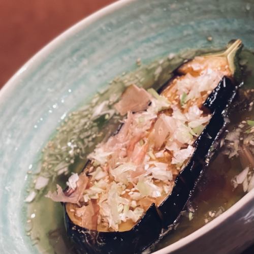 米茄子 トロトロ 出汁浸し