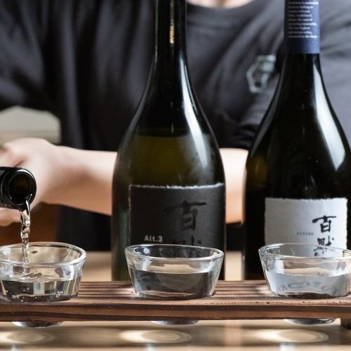 About 40 types of sake at any time