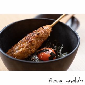 Charcoal-grilled meatball bowl with Ranno egg