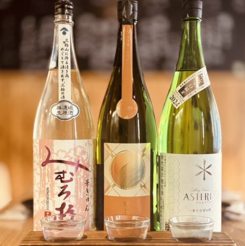A set of three types of sake for comparison♪