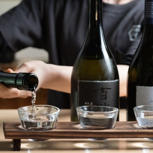 Comparison of three types of sake