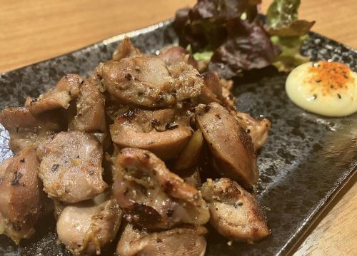 大好評過ぎる！！やみつき砂肝焼き