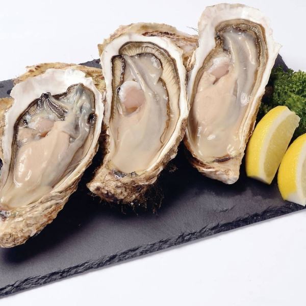 1 oyster (raw, steamed, charcoal-grilled) delivered directly from the farm