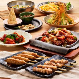 【ひな鶏と夏野菜の酢鶏コース・２時間飲み放題付】いつでも使えるクーポン付き！