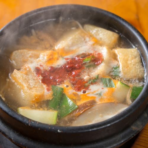 身体の芯からあたたまる♪豆腐チゲ◎