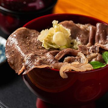 Kobe beef bowl & grilled wagyu beef tongue