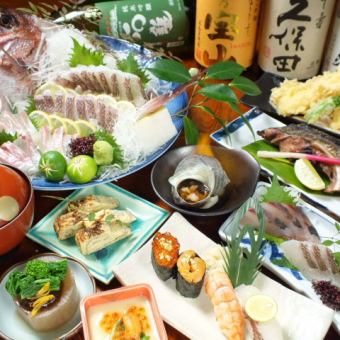 庆祝主角的开始◆什锦船◆[豪华迎送会套餐]9道菜5,000日元*仅限食物