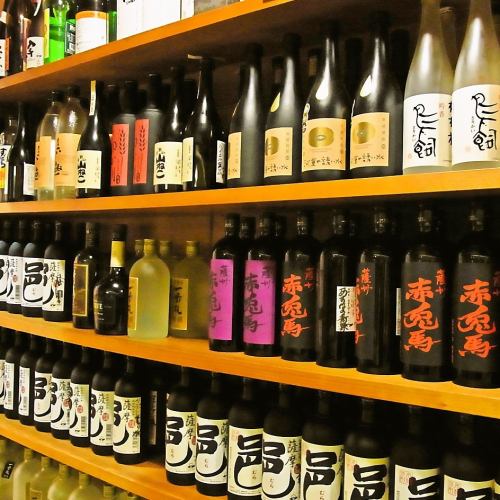 A wide selection of local sake