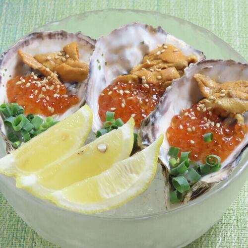 生牡蠣～ウニいくら乗せ～