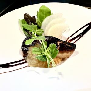 フォワグラのポワレ・松前漬け風味