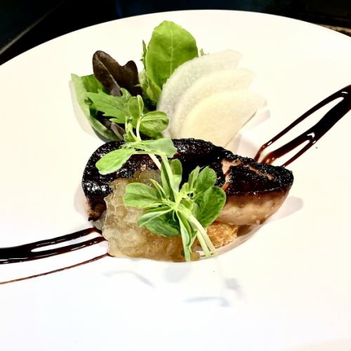 フォワグラのポワレ・松前漬け風味