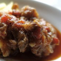 和牛すじの黒ビール煮込み　マッシュポテト添え